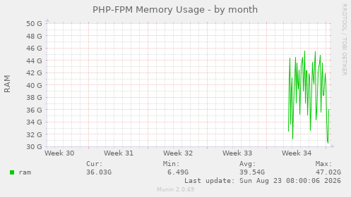 PHP-FPM Memory Usage