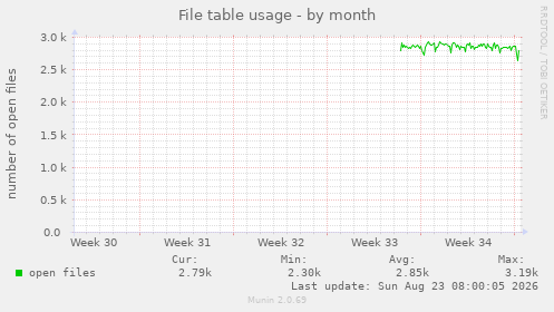 File table usage